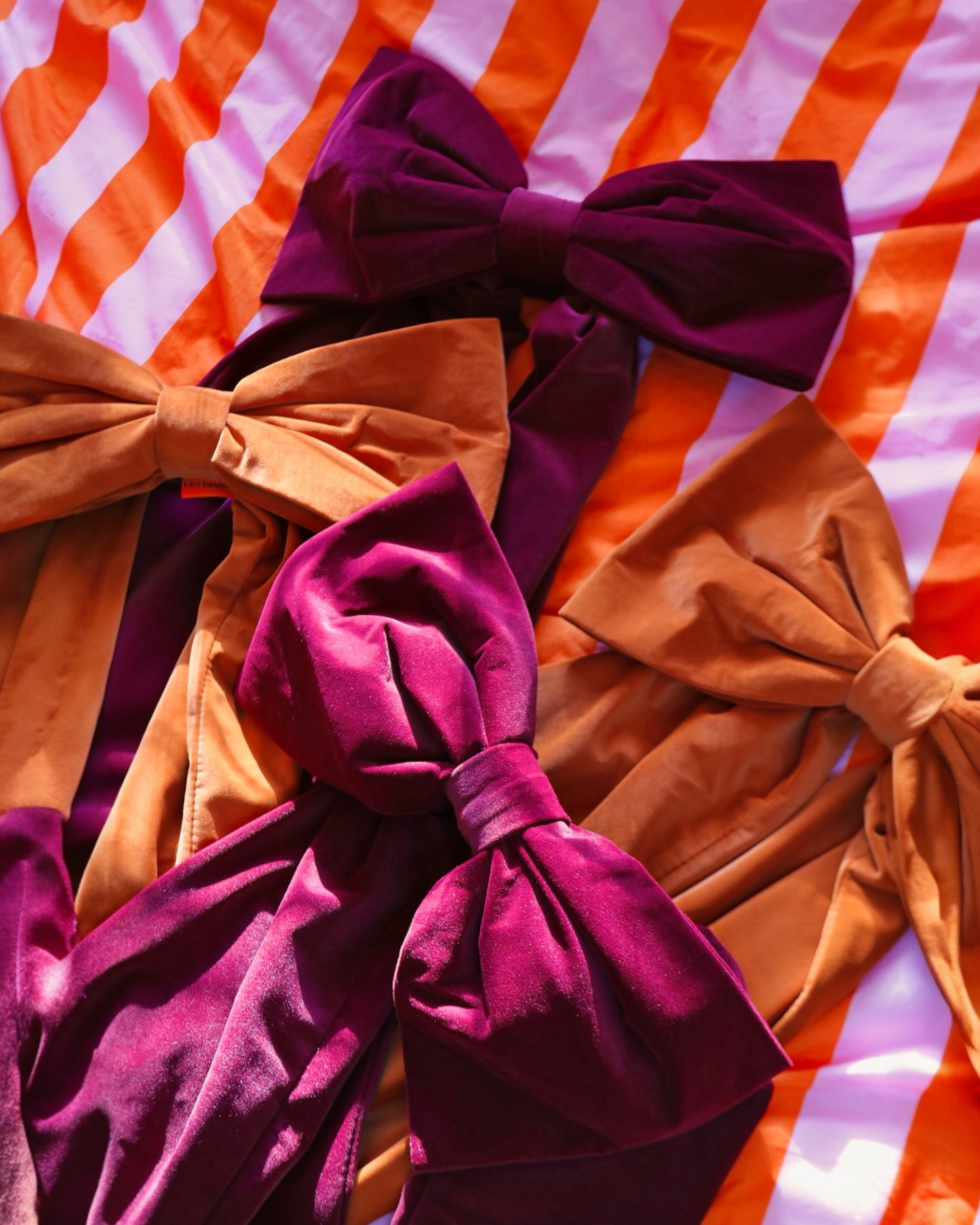 Oversized Velvet Bows (Multiple Colors)