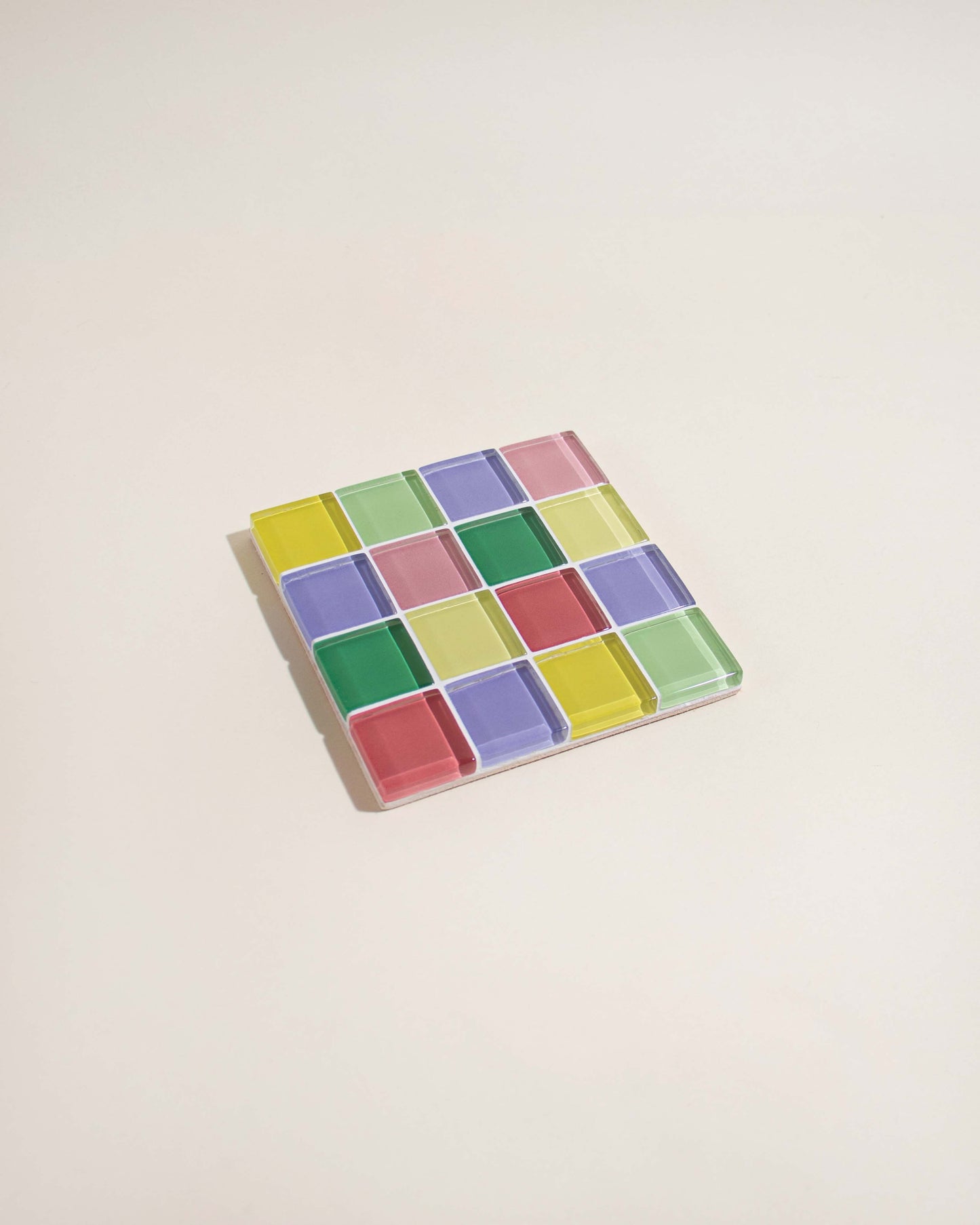 Glass Tile Coaster in The Summer Sprinkles