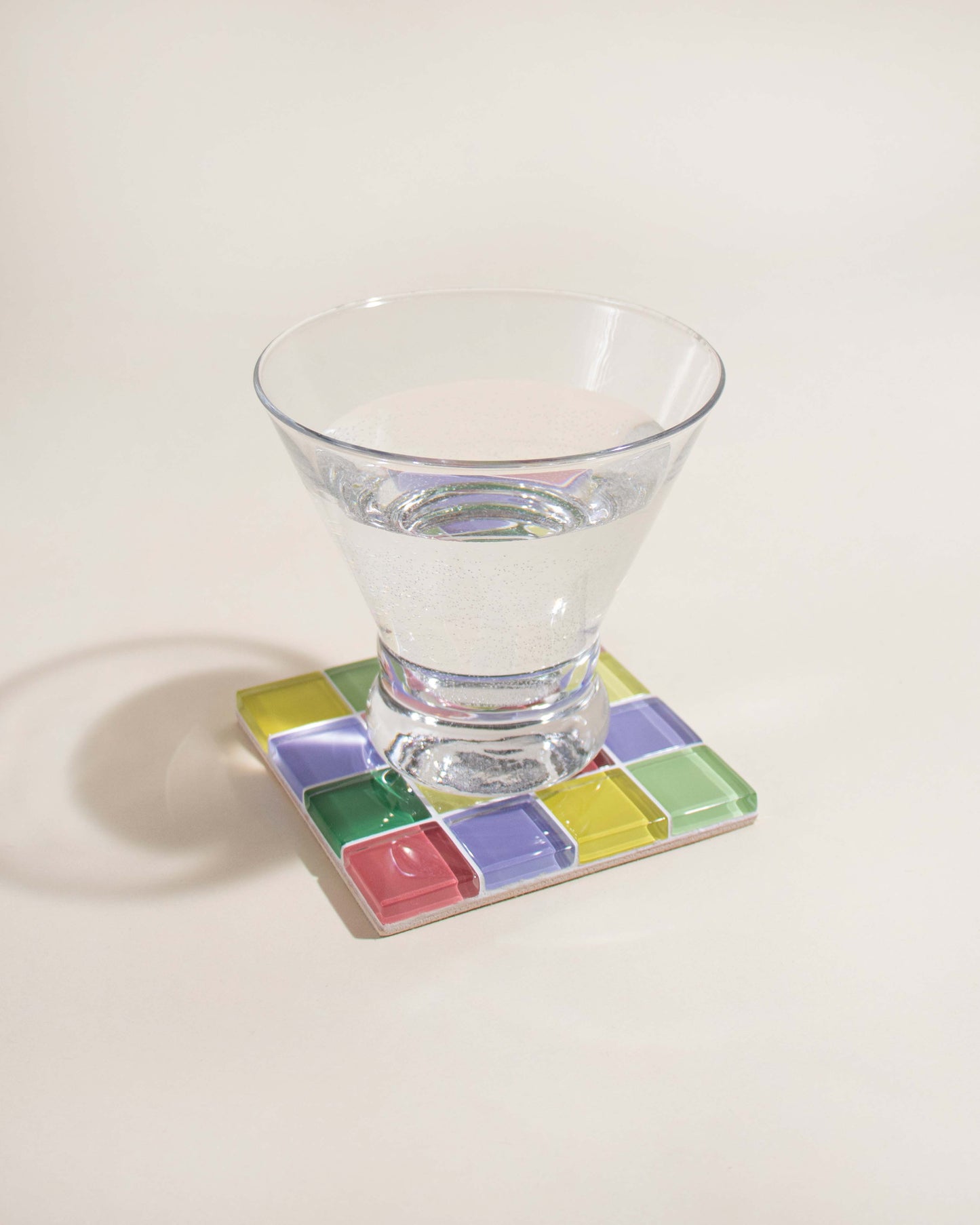Glass Tile Coaster in The Summer Sprinkles