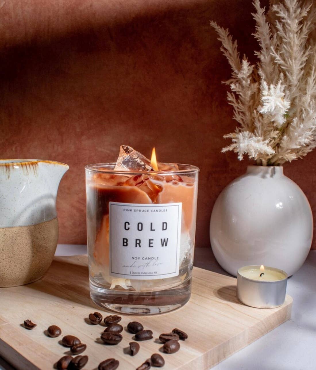 Handpoured Soy Wax Cold Brew Iced Coffee Candle