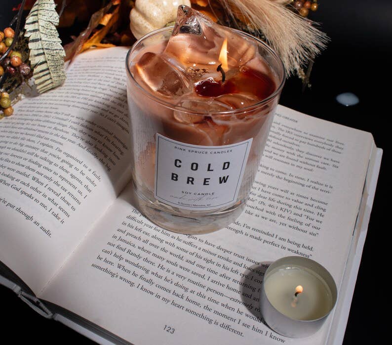 Handpoured Soy Wax Cold Brew Iced Coffee Candle