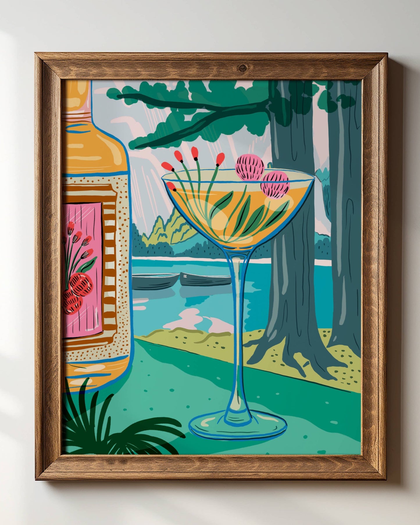 "Italian Lakeside" Art Print