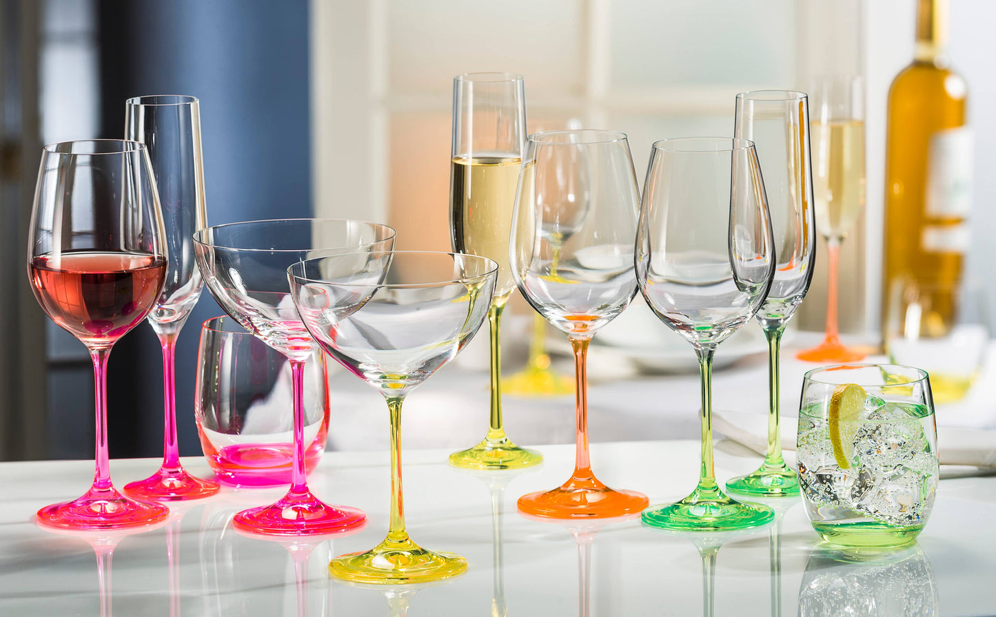 Neon Cocktail Glasses (Set of 4)