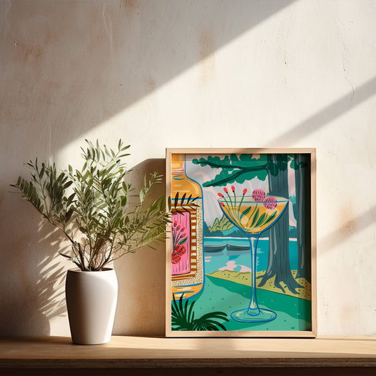 Italian Lakeside Art Print