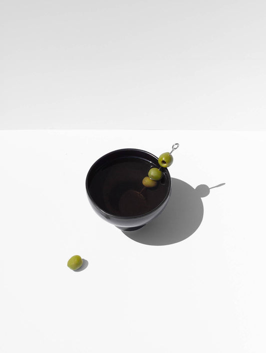 Jude Stemless Cocktail 'Glass" in Satin Black