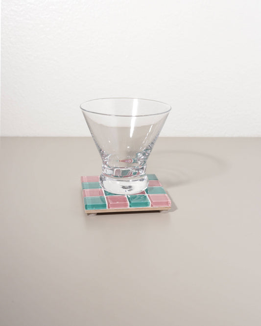 Glass Tile Coaster Sour Watermelon