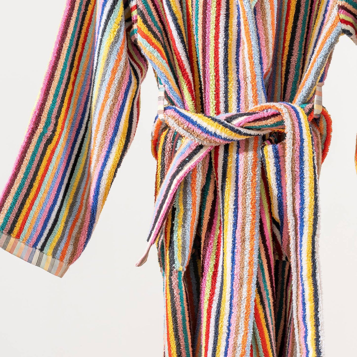 Turkish Cotton Bathrobe in Stripe Party