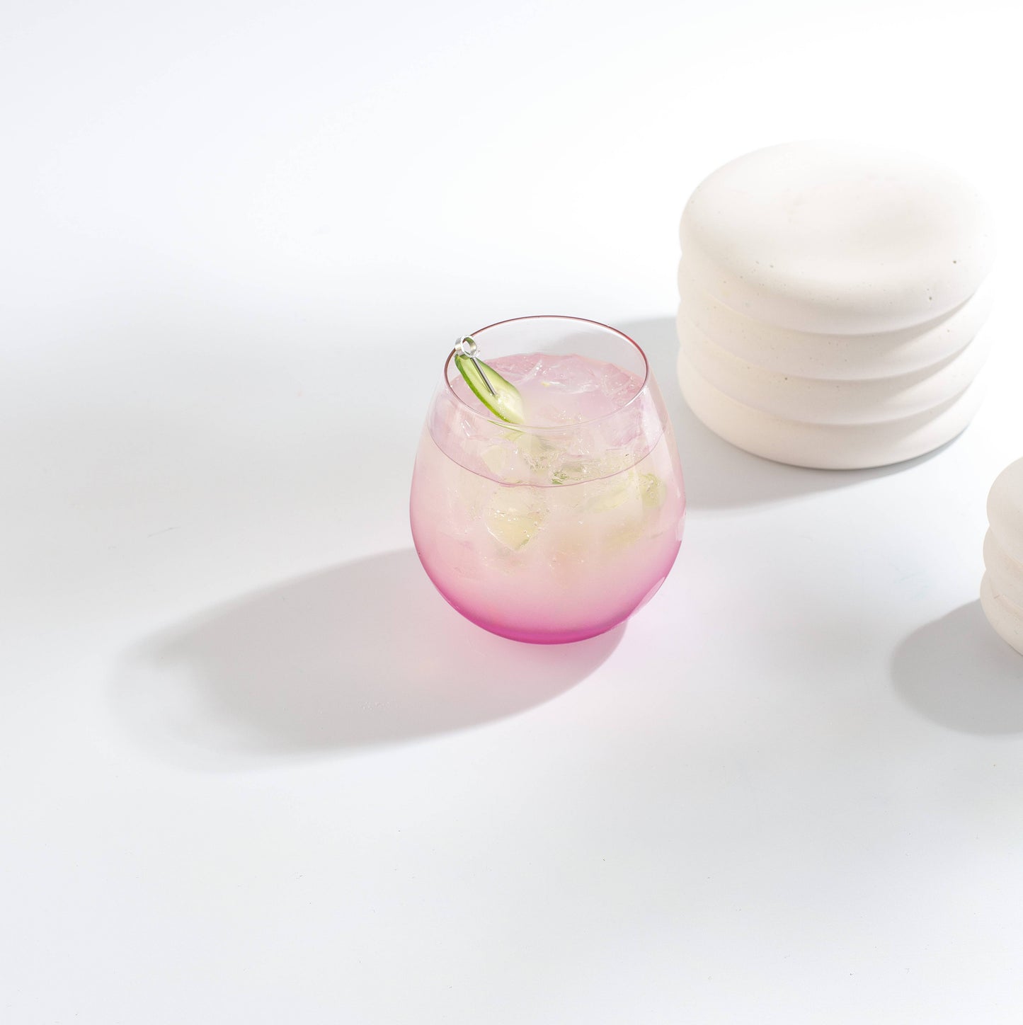 Stemless Colorful Wine Glasses (Set of 6)