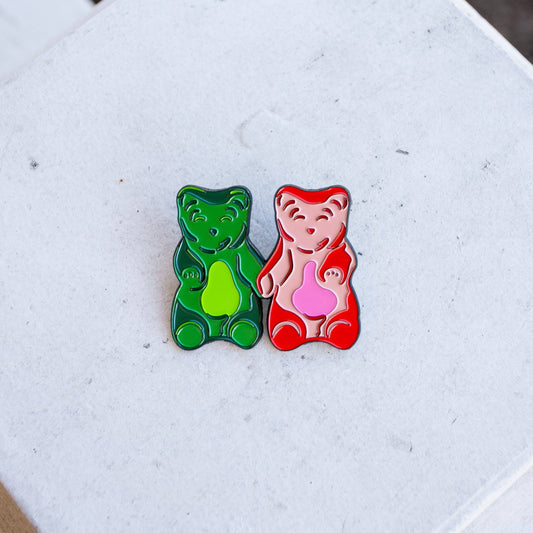 Inseparable Gummy Bear Pair Enamel Pin