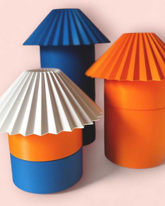 Cici Lamp (Small) in Tangerine Tide