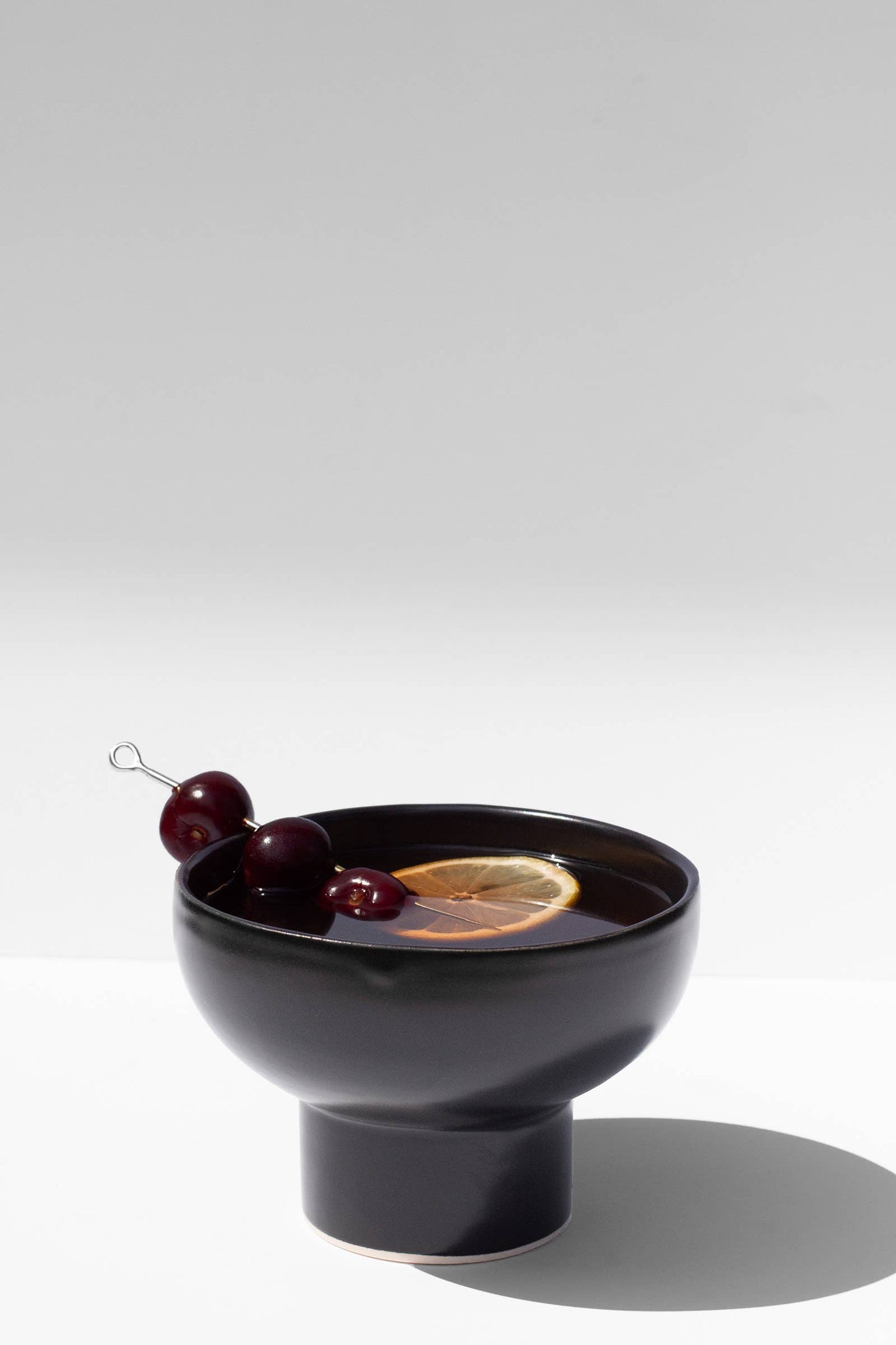 Jude Stemless Cocktail 'Glass" in Satin Black