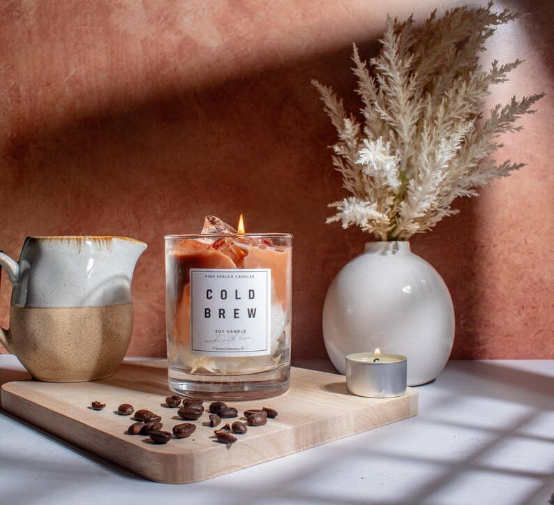 Handpoured Soy Wax Cold Brew Iced Coffee Candle