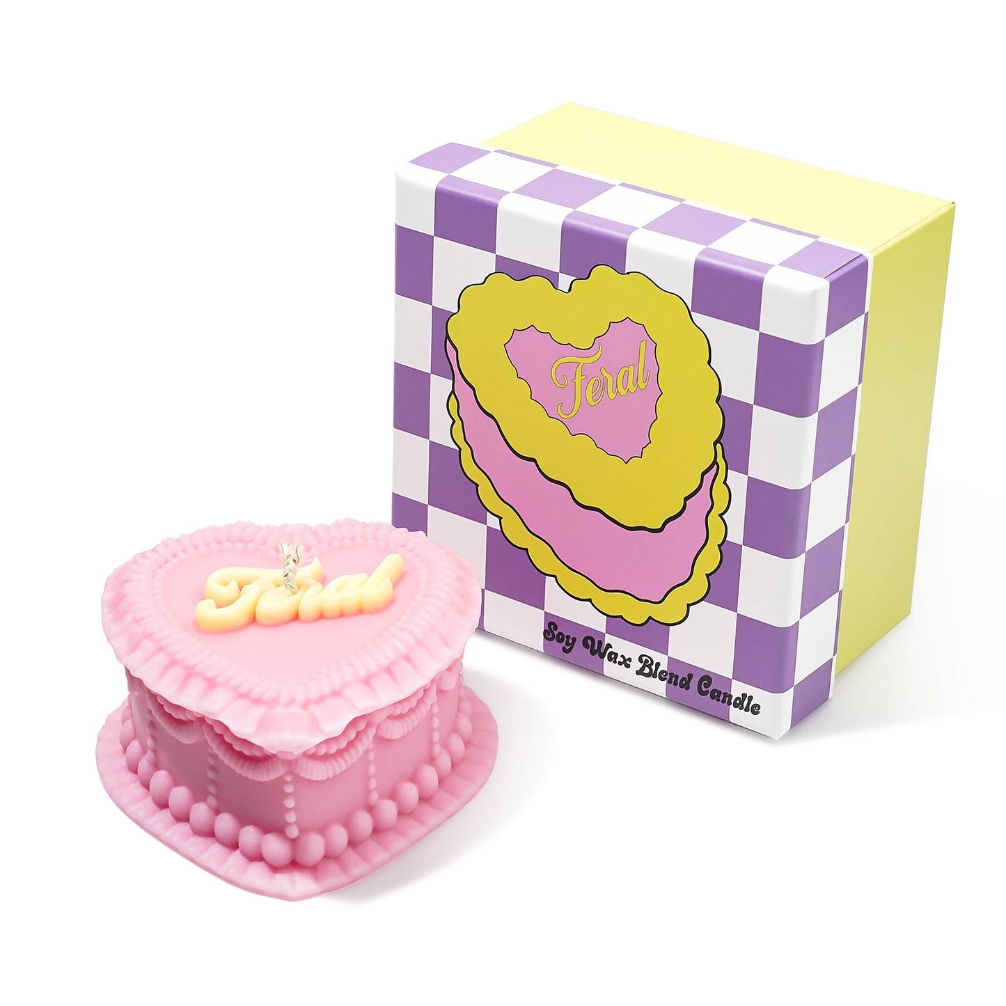 Feral Heart Cake Candle