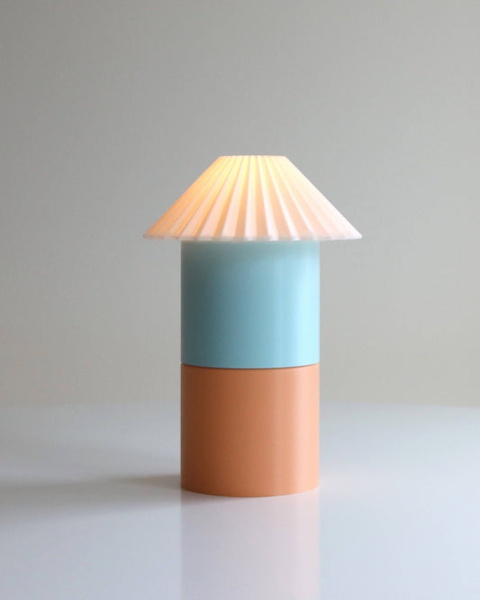 Cici Lamp (Large) in Peach + Sky