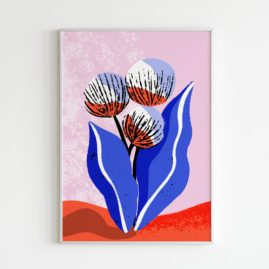 Surreal Bulb Flower Art Print