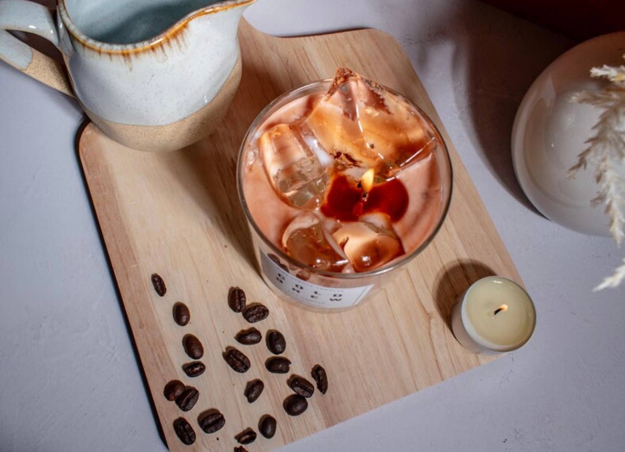 Handpoured Soy Wax Cold Brew Iced Coffee Candle