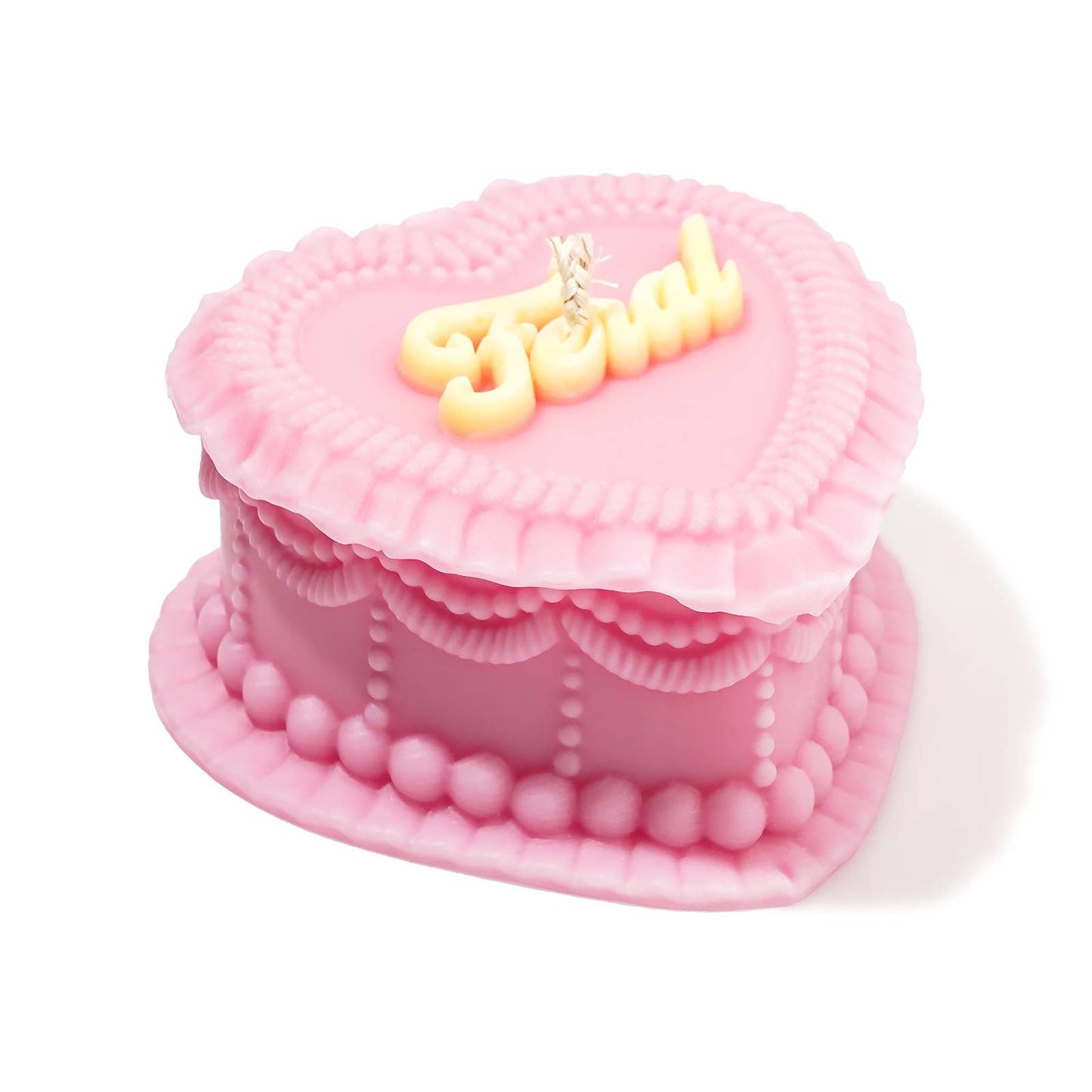 Feral Heart Cake Candle
