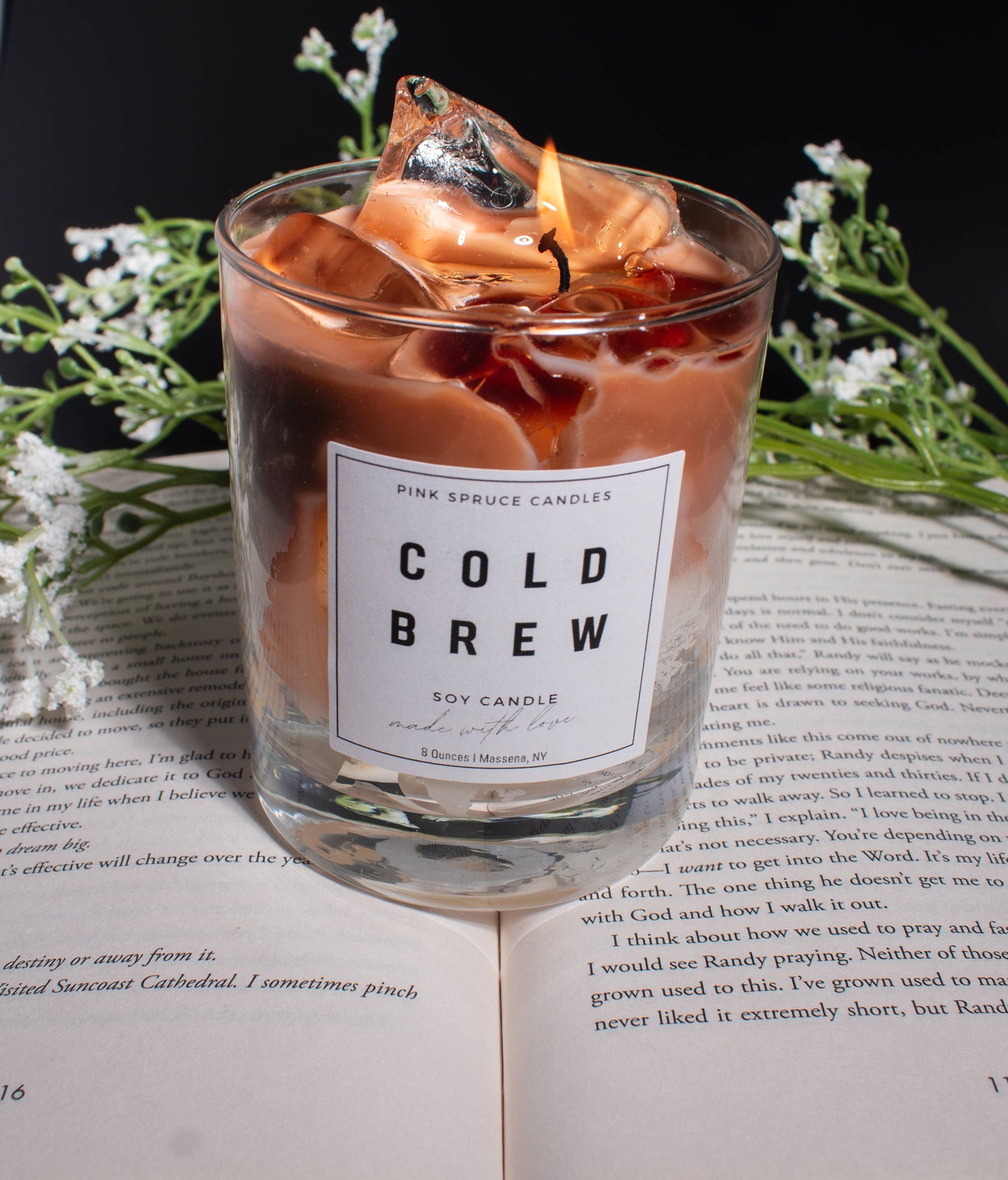 Handpoured Soy Wax Cold Brew Iced Coffee Candle