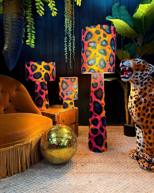 The Pop Lamp in Electric Leopard (Multiple Sizes)