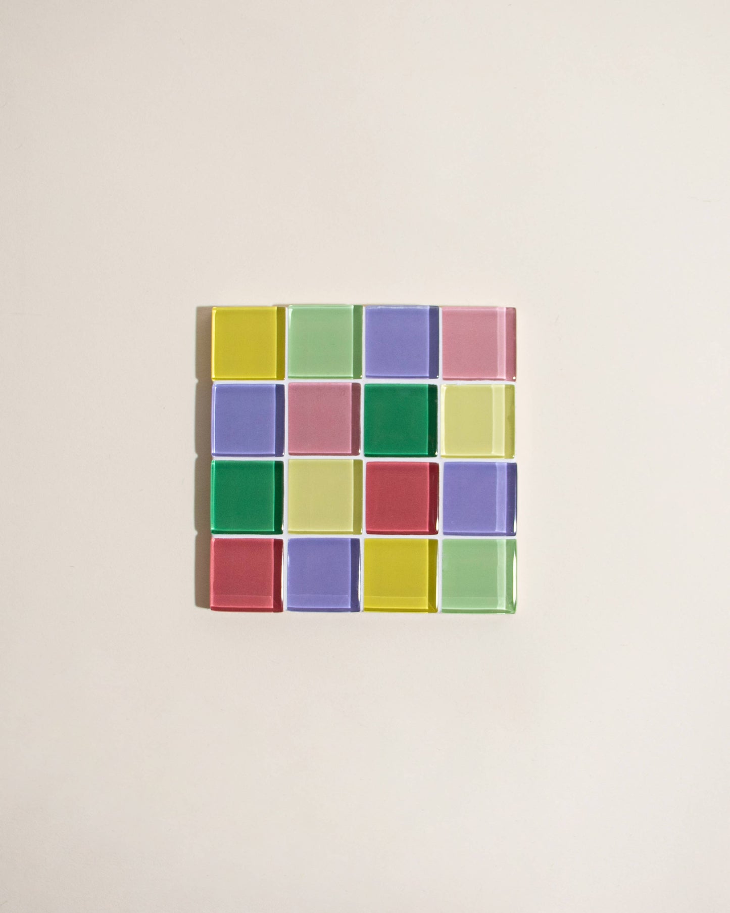 Glass Tile Coaster in The Summer Sprinkles