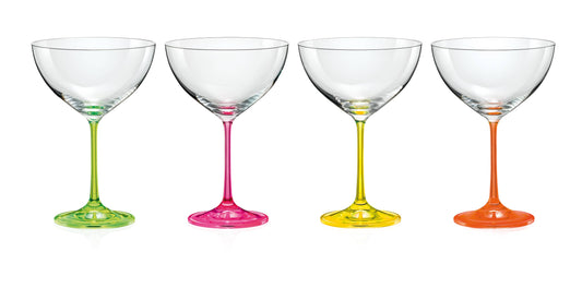 Neon Cocktail Glasses (Set of 4)