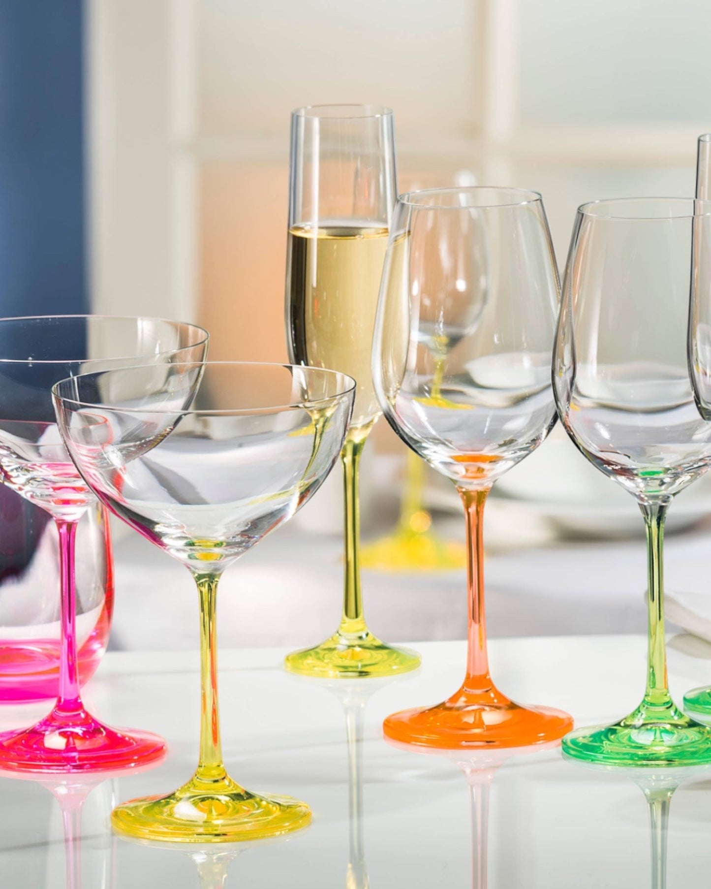 Neon Cocktail Glasses (Set of 4)