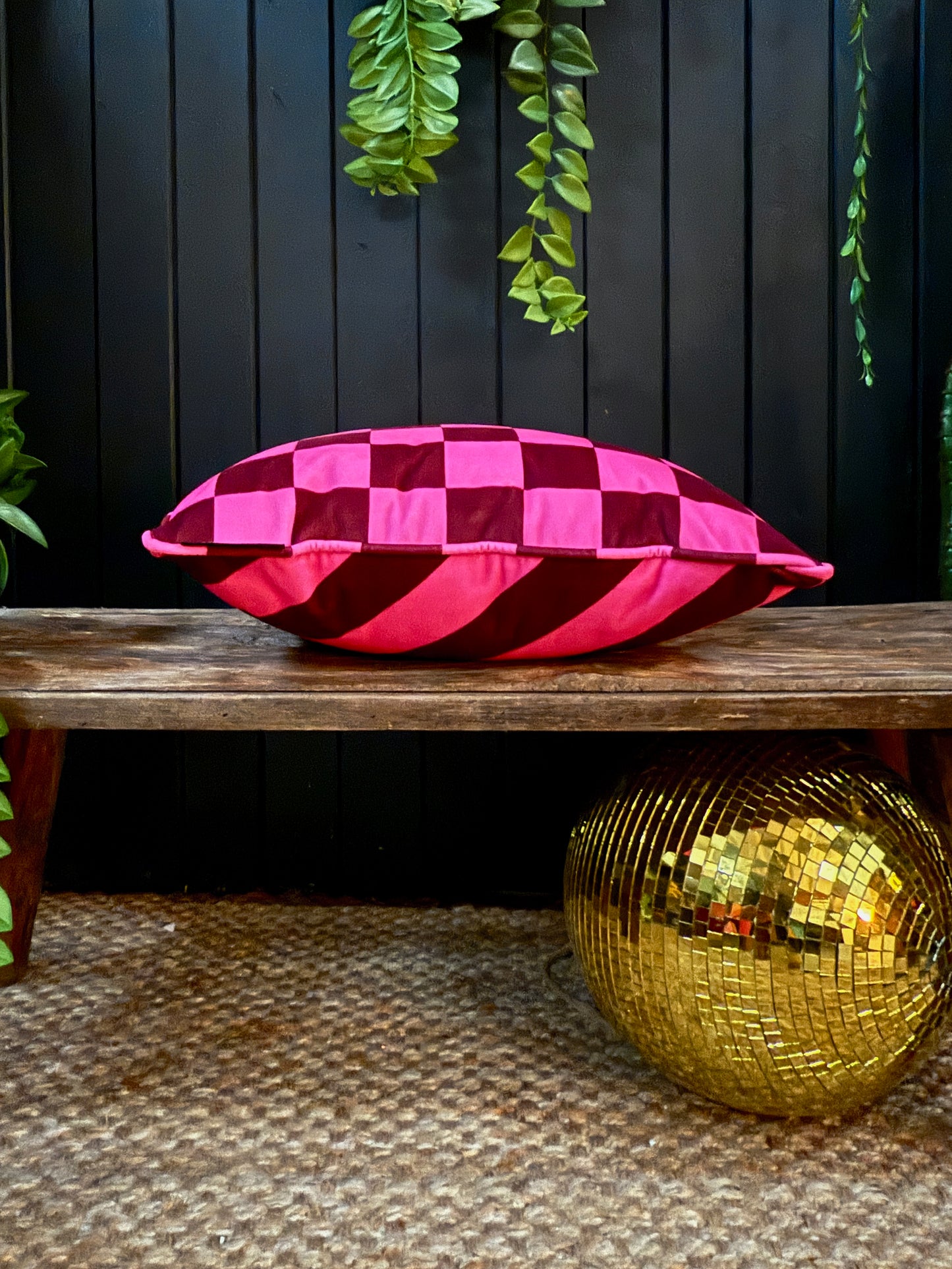 Helter Skelter Cushions in Raspberry Sorbet