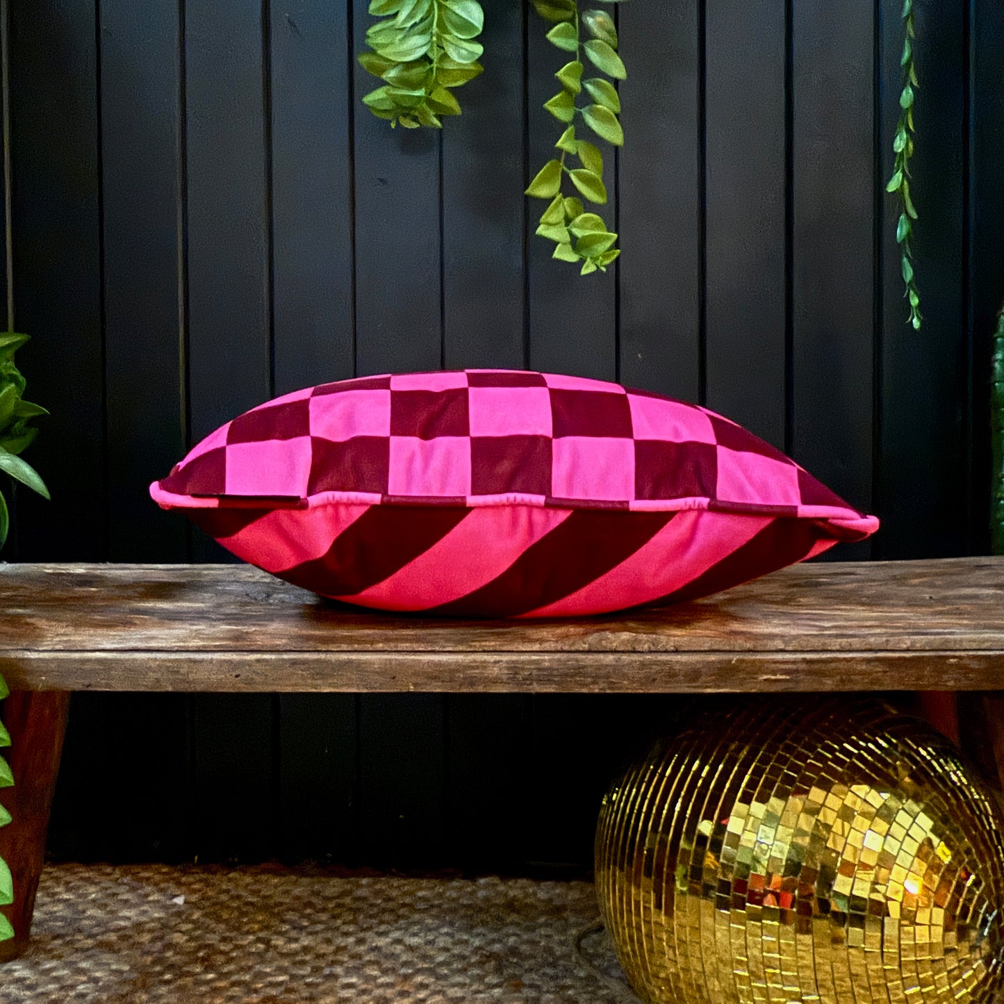 Helter Skelter Cushions in Raspberry Sorbet
