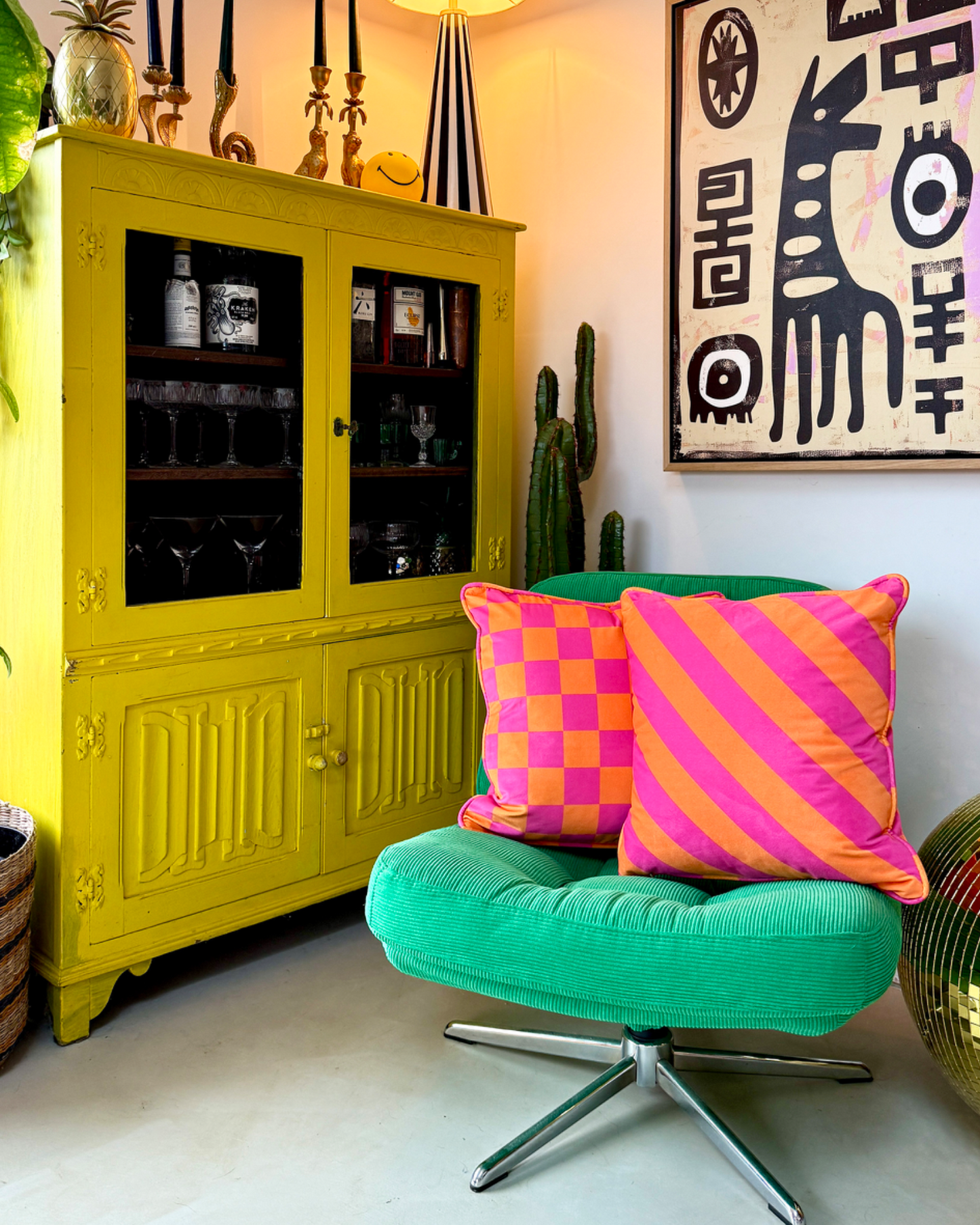 Helter Skelter Cushion Covers in Tutti Frutti