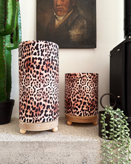 Luxe Leopard Print Cordless Lamp (2 Sizes)
