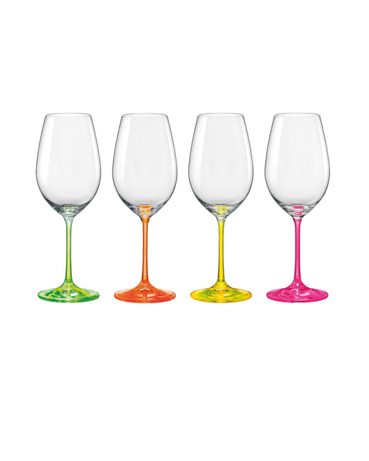 Neon Wine Glasses (Set of 4)