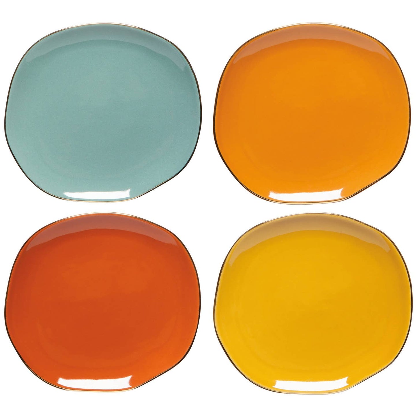 Pebble Appetizer Plates in Dune  (Set of 4)
