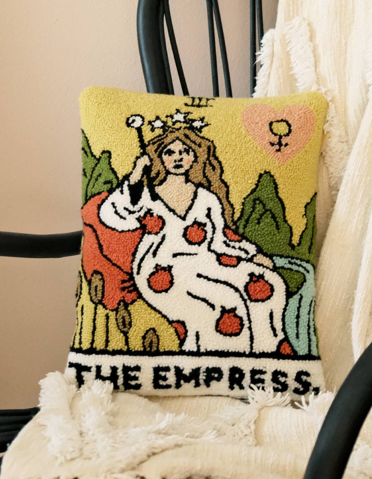 Empress Tarot Card Throw Pillow