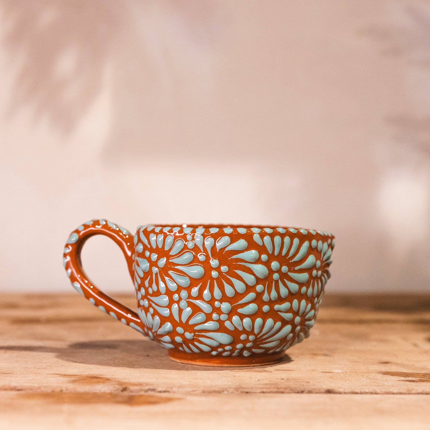 Heart Mug in Mint Cocoa