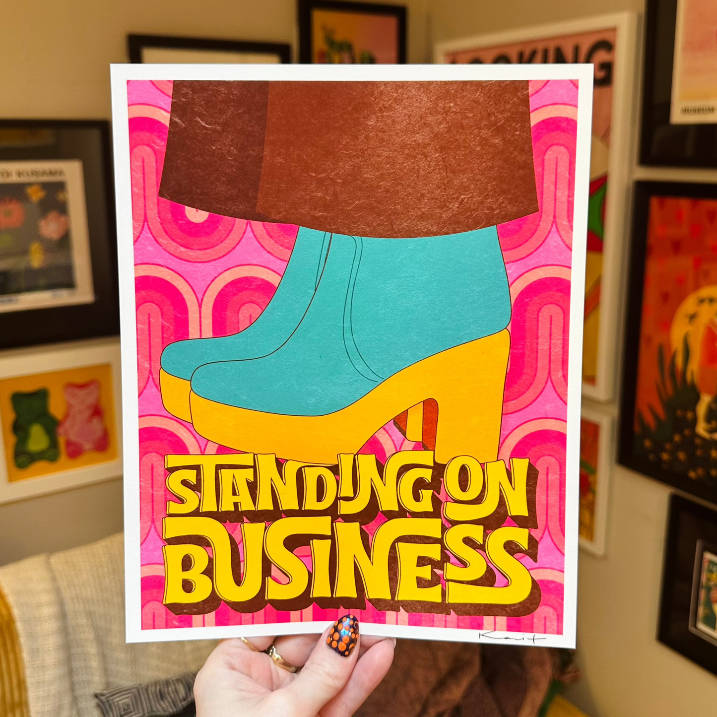 Standing On Business Art Print