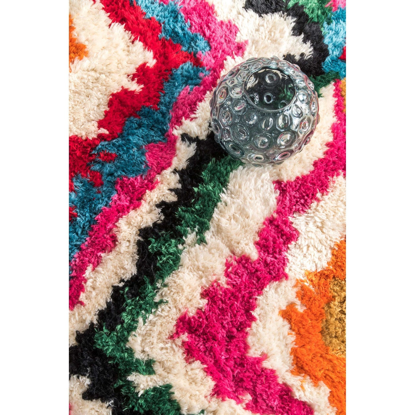 Handmade Carnival Shaggy Rug