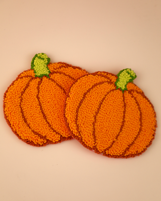 Pumpkin Mug Rugs (Set of 2)