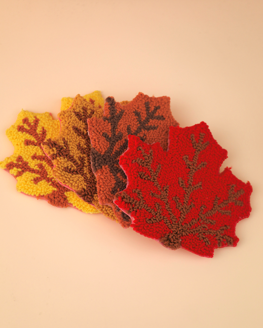 Autumn Leaves Mug Rugs (Set of 4)