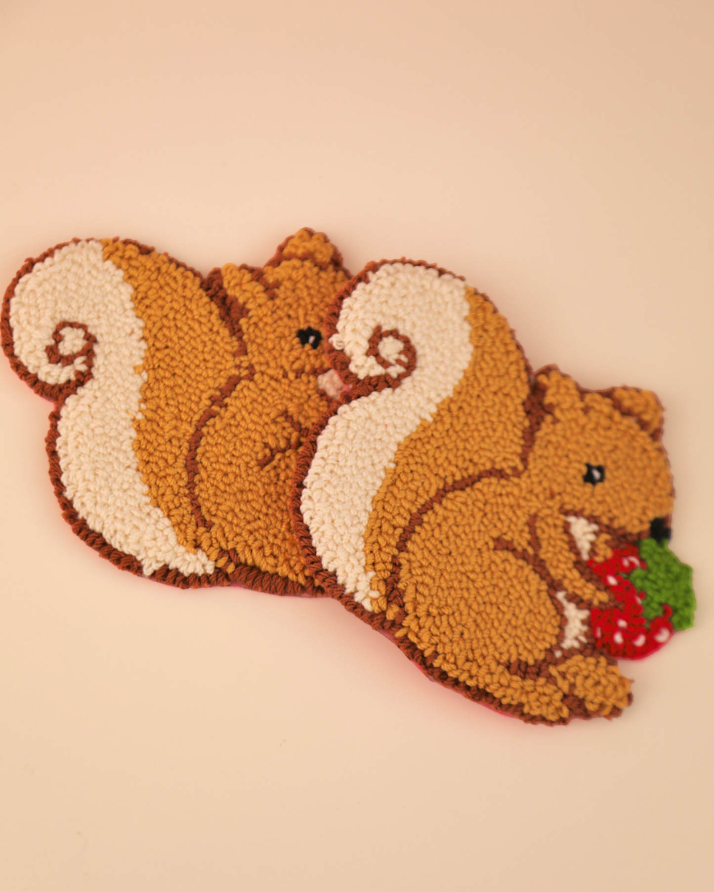 Cinnamon the Squirrel Mug Rugs (Set of 2)