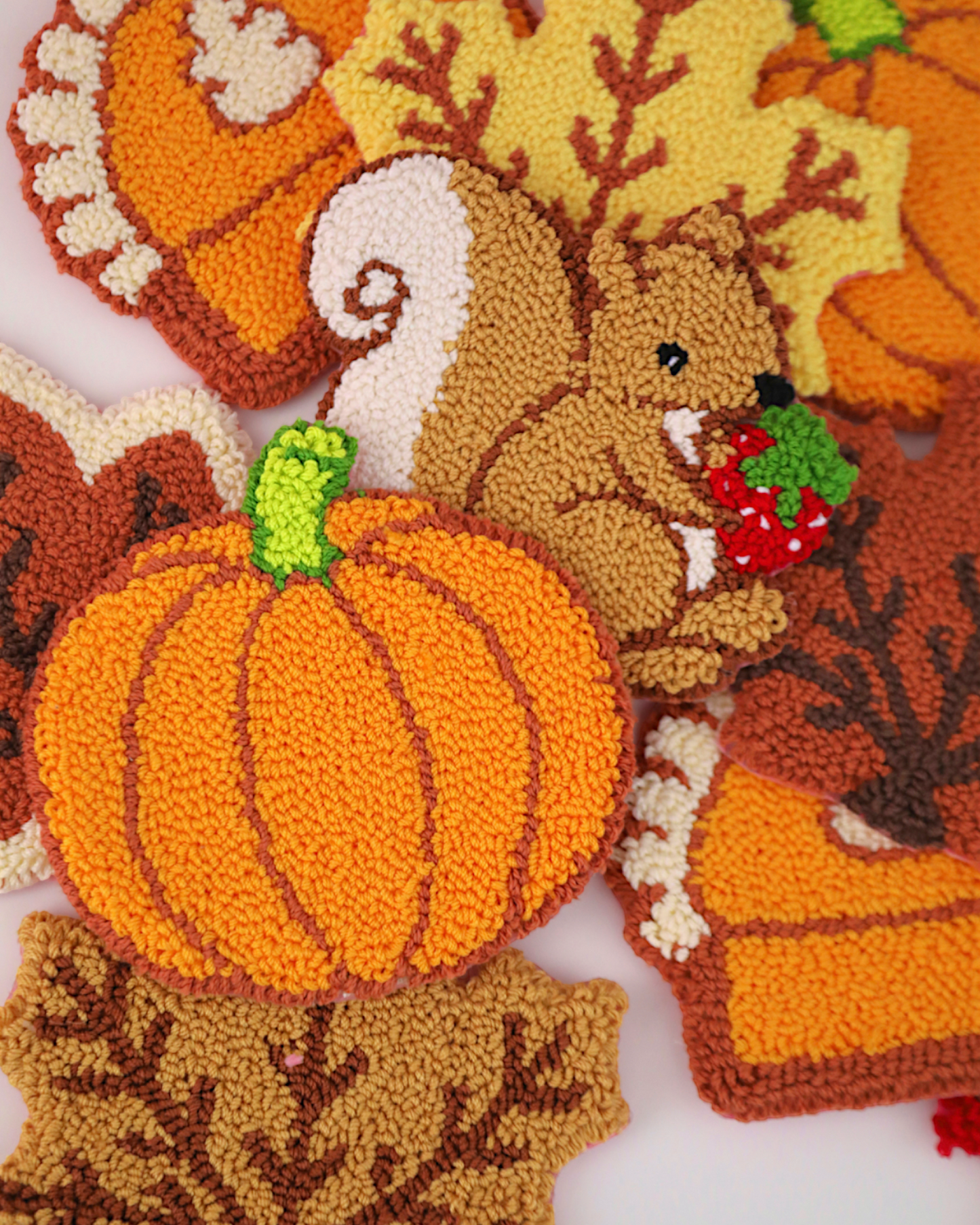 Cinnamon the Squirrel Mug Rugs (Set of 2)