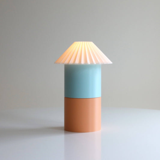 Cici Lamp (Large) in Peach + Sky