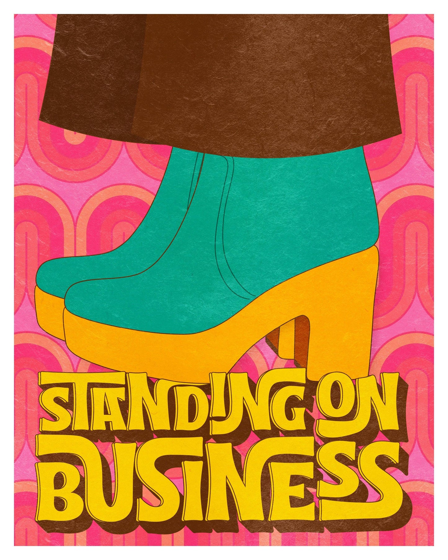Standing On Business Art Print