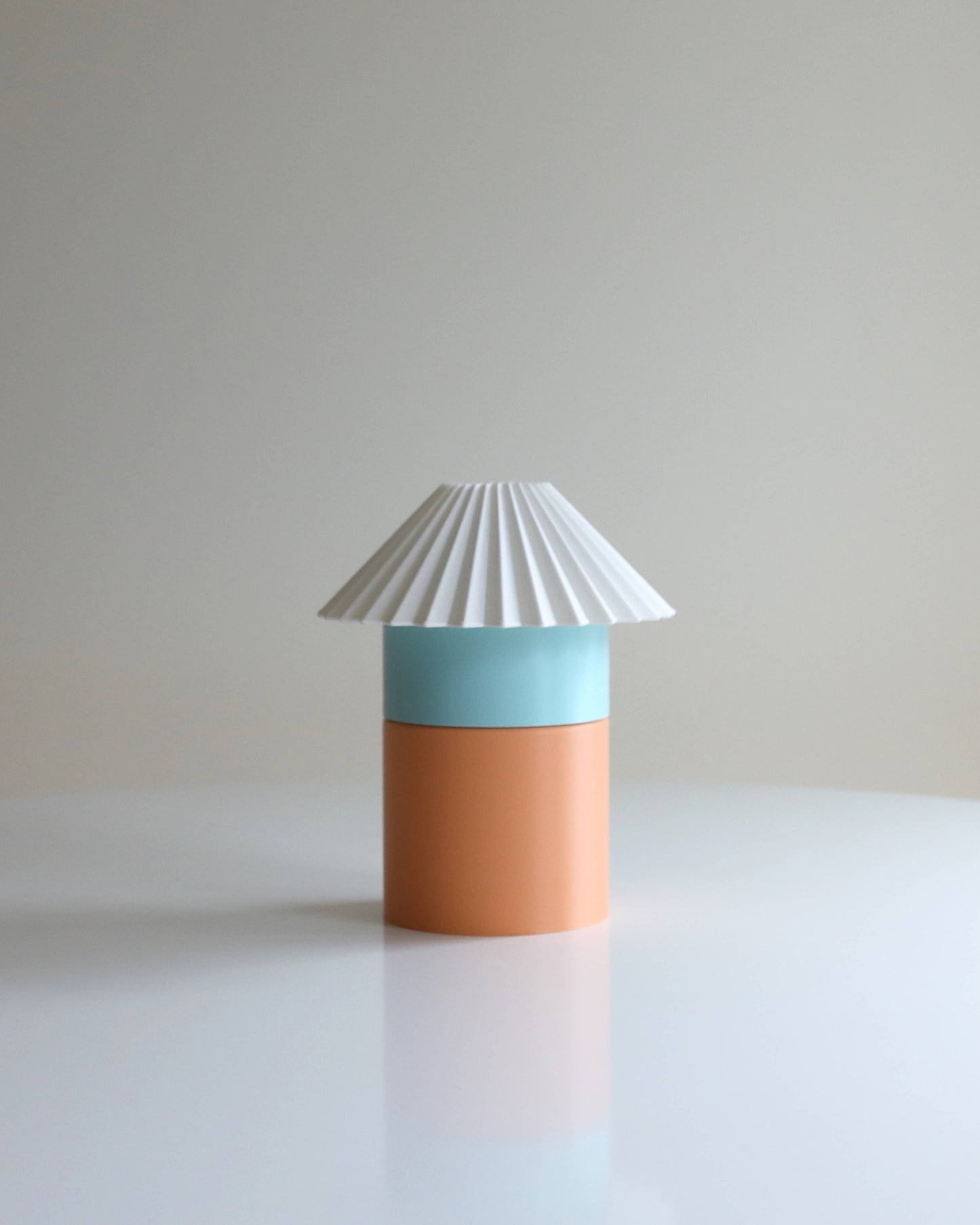 Cici Lamp (Medium) in Peach + Sky