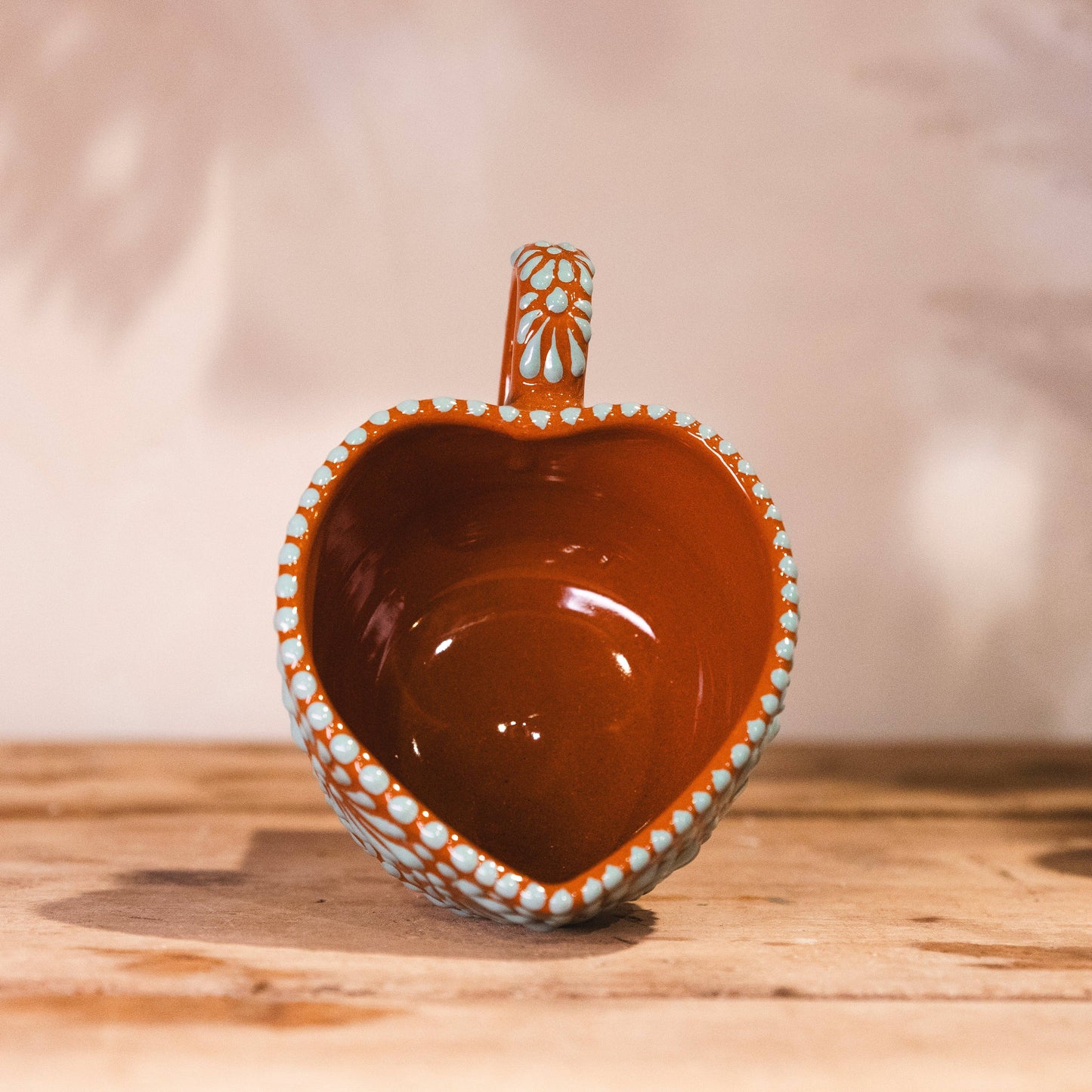 Heart Mug in Mint Cocoa