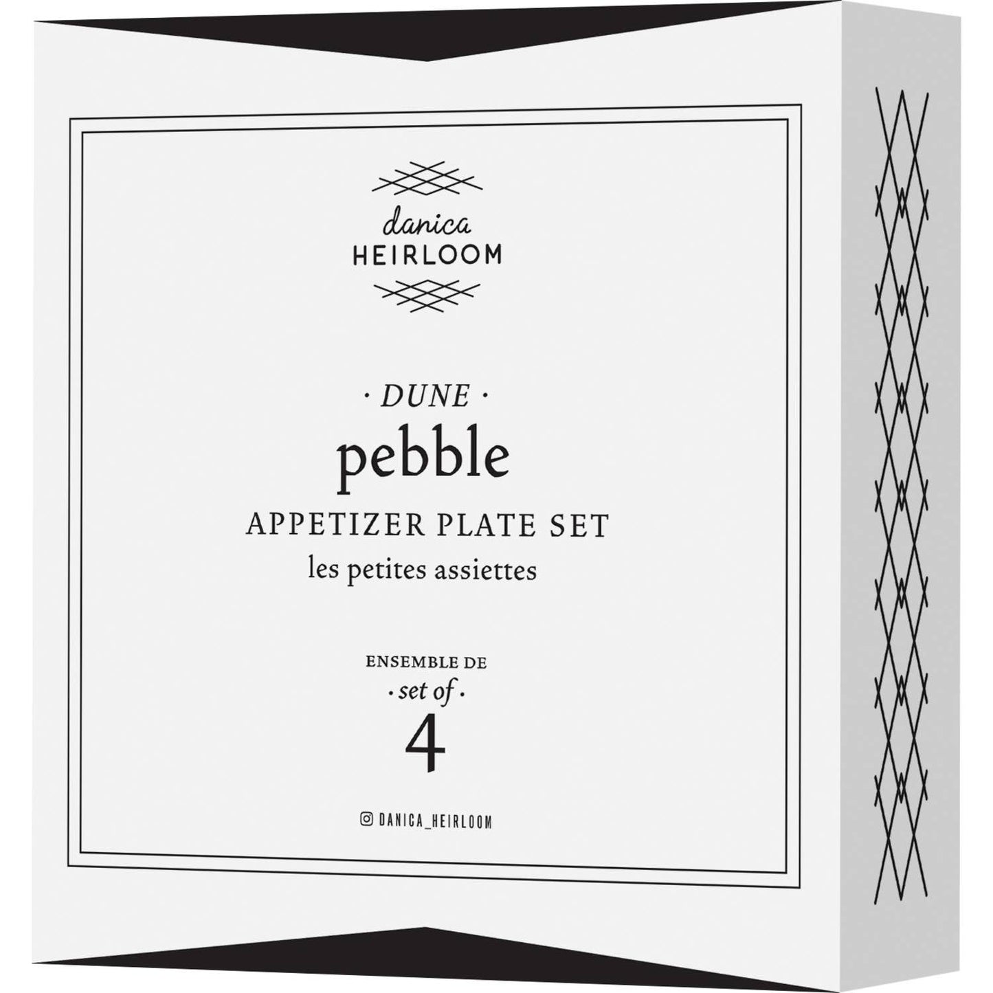 Pebble Appetizer Plates in Dune  (Set of 4)