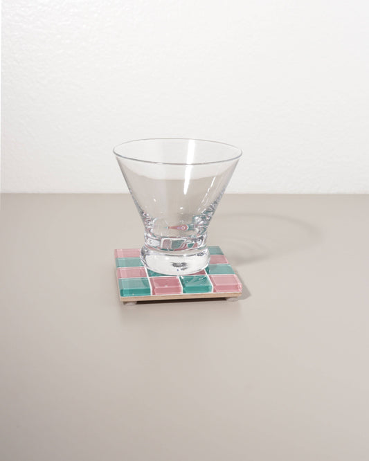 Glass Tile Coaster Sour Watermelon