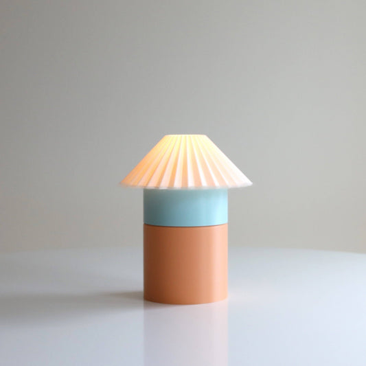 Cici Lamp (Medium) in Peach + Sky