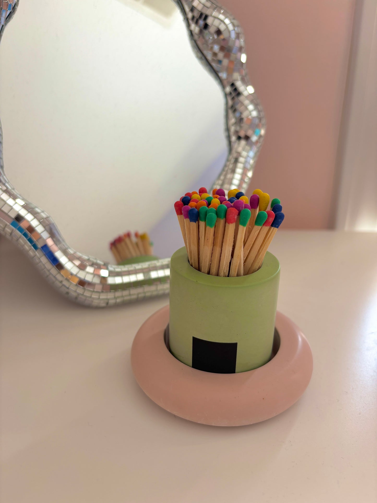 Concrete Match Holder with 2-Inch Safety Matches