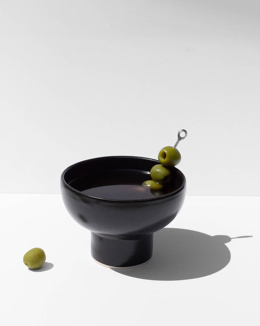 Jude Stemless Cocktail 'Glass" in Satin Black