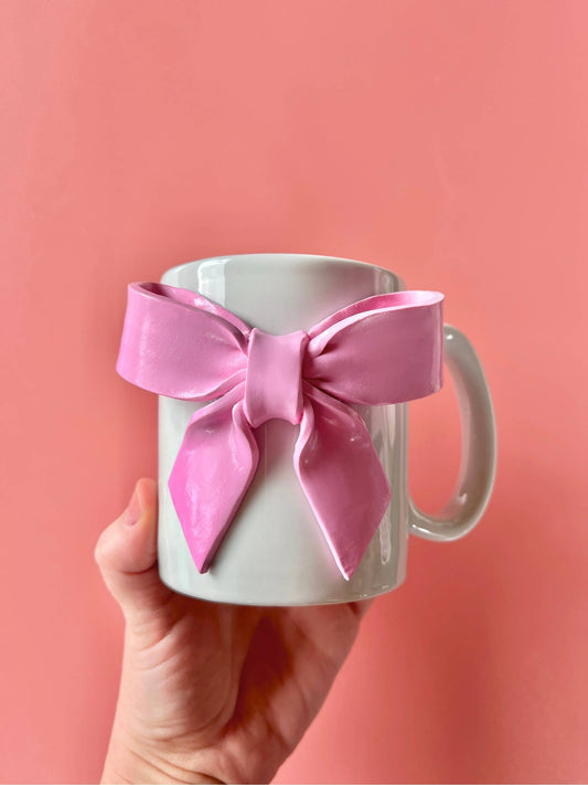 Pretty in Pink Bow Mug